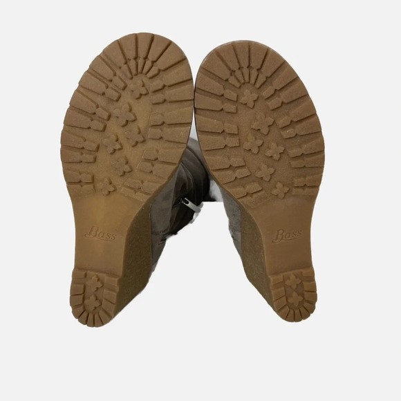 G. H. Bass & Co. Women’s Eden Wedge Boot Size 7M Taupe Zip Faux Suede NWOB - Picture 5 of 10